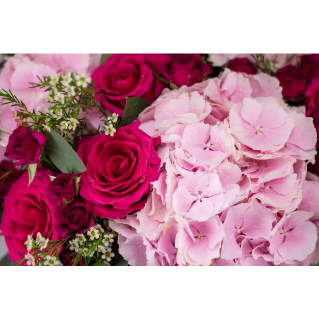 Květinový box s hortenzií